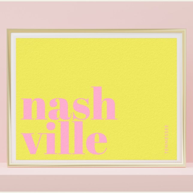 Nashville Tennessee typography  Poster (Creator Uploaded)