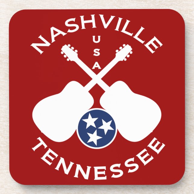 Nashville, Tennessee USA Drink Coaster (Front)