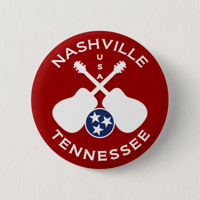 Nashville, Tennessee USA Pinback Button (Front)