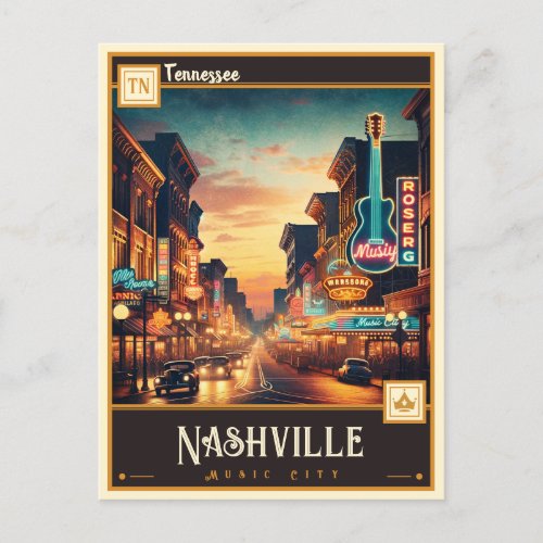 Nashville Tennessee  Vintage Postcard