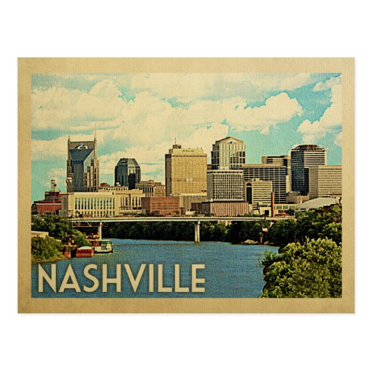 Nashville Tennessee Vintage Travel Postcard | Zazzle.com