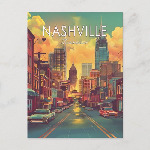 Nashville Tennessee Vintage Travel Postcard