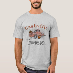"Nashville Tennessee" Vintage Truck and Guitar T-Shirt