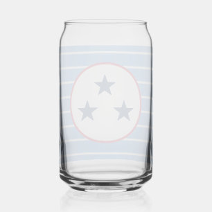 Nashville, Tennessee Volunteer State Tri-Star Can Glass