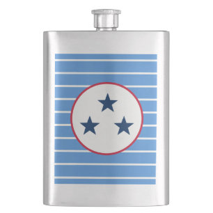 Nashville, Tennessee Volunteer State Tri-Star Flask