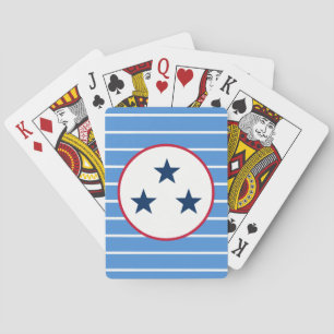 Nashville, Tennessee Volunteer State Tri-Star Poker Cards