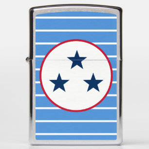 Nashville, Tennessee Volunteer State Tri-Star Zippo Lighter