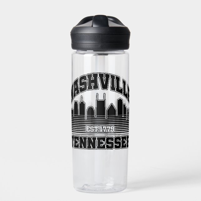 Nashville,Tennessee Water Bottle (Front)