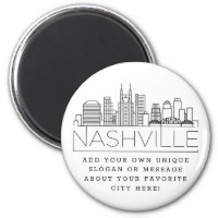 Nashville Themed | Custom City Message or Slogan