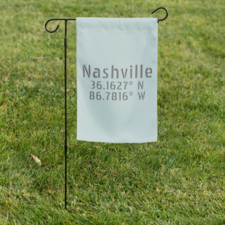 Nashville TN Latitude Longitude  Garden Flag