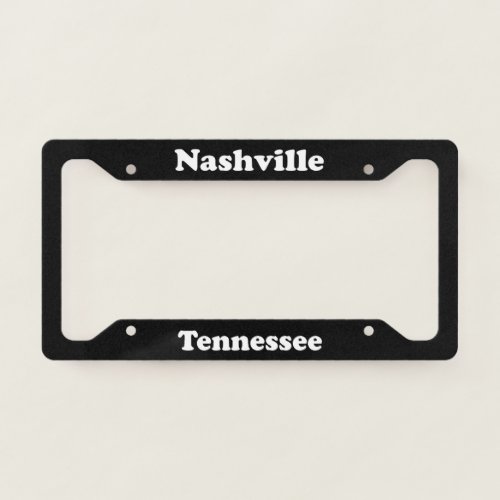 Nashville TN License Plate Frame
