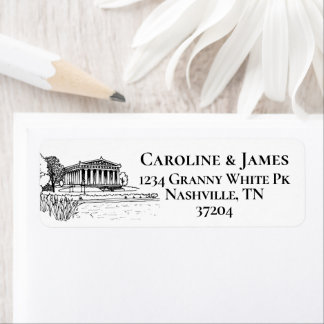 Nashville Toile Black and White Label