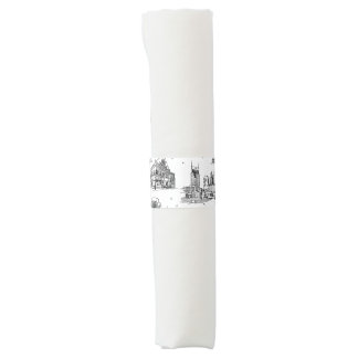 Nashville Toile Black and White Napkin Bands