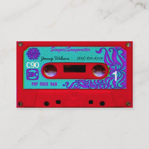 Customizable Nashville v business card