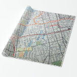Nashville Vintage Map Wrapping Paper at Zazzle