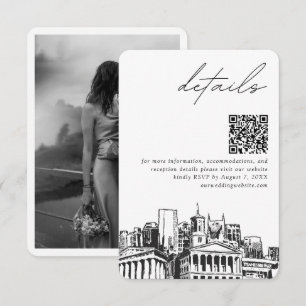 Nashville Wedding Details QR Code Small Enclosure Card