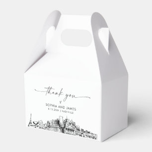 Nashville Wedding Personalized Favor Box