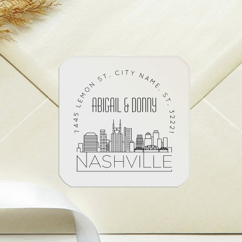 Nashville Wedding  Pre_Addressed Envelope Seal