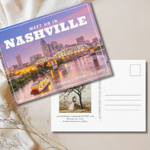 Nashville Wedding Save the Date Postcard Invite