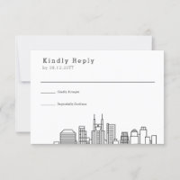 Nashville Wedding | Stylized Skyline RSVP