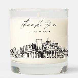 Nashville Wedding Thank You Gift Custom Candle
