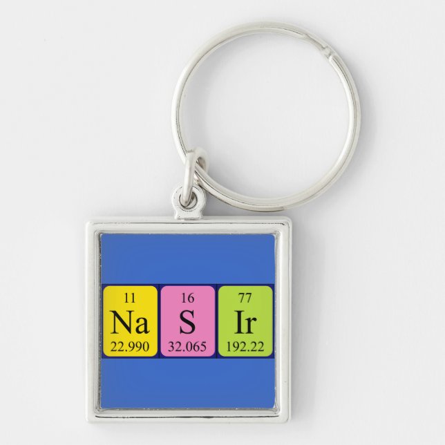 Nasir periodic table name keyring (Front)