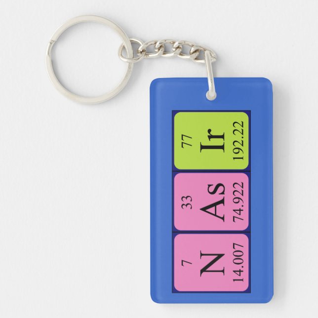 Nasir periodic table name keyring (Front)