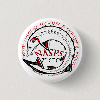 NASPS Logo Button-White Pinback Button