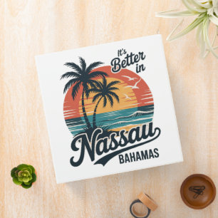 Nassau Bahamas Beach Summer 3 Ring Binder