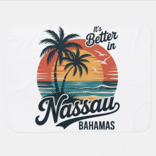 Nassau Bahamas Beach Summer Baby Blanket