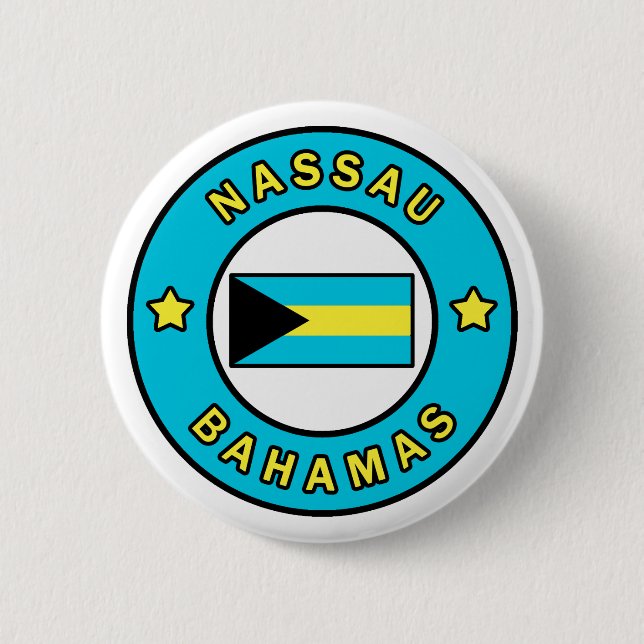 Nassau Bahamas Button (Front)