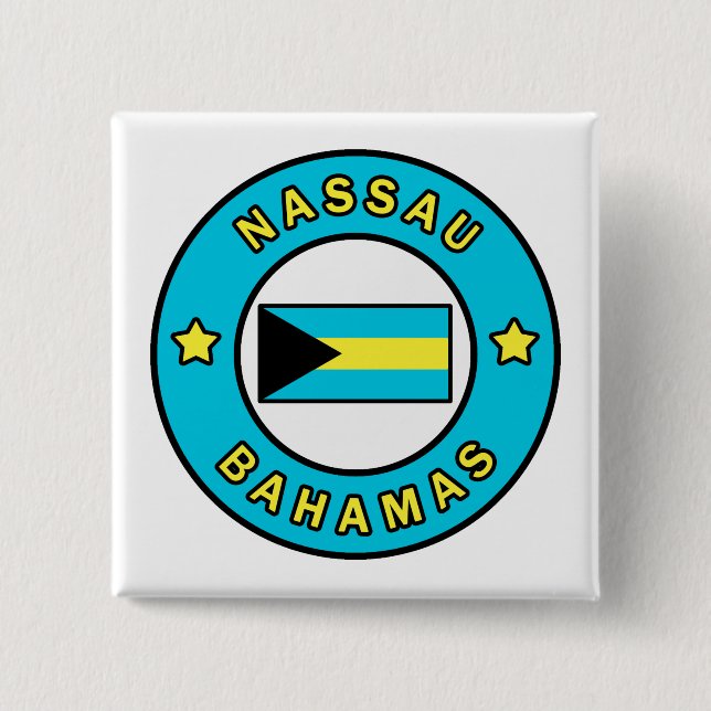 Nassau Bahamas Button (Front)