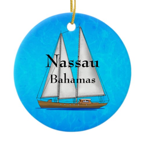 Nassau Bahamas Ceramic Ornament