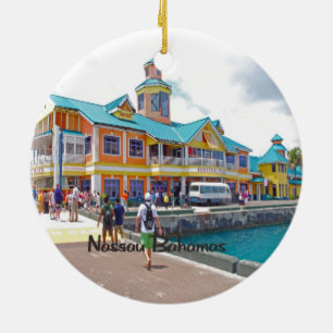 Nassau Bahamas Ceramic Ornament