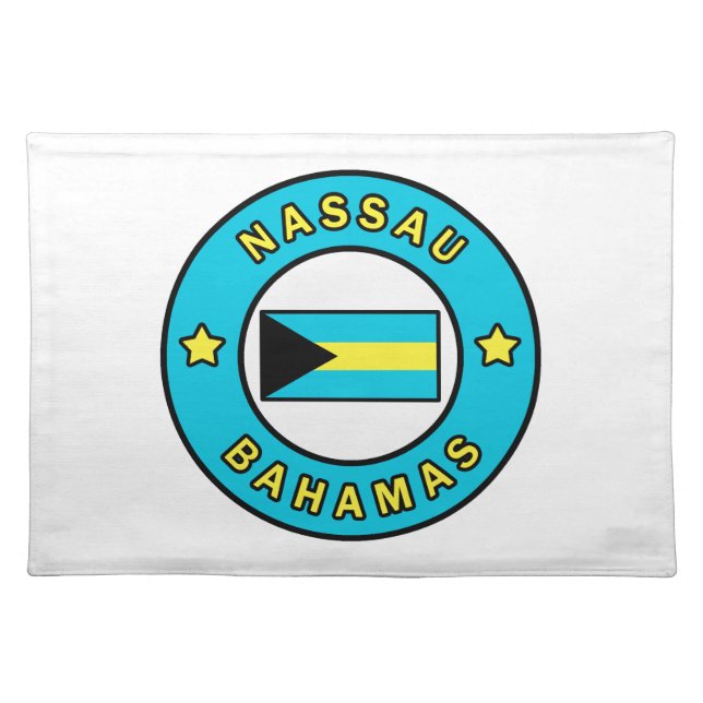 Nassau Bahamas Cloth Placemat (Front)