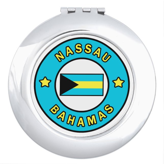 Nassau Bahamas Compact Mirror (Front)
