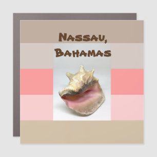 Nassau, Bahamas conch shell Magnet