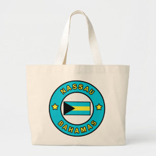 Nassau Bahamas Large Tote Bag