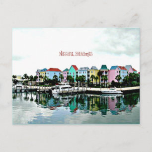 Nassau Bahamas marina postcard