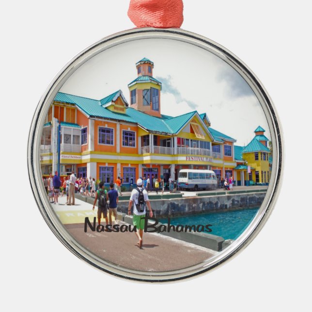 Nassau Bahamas Metal Ornament (Front)