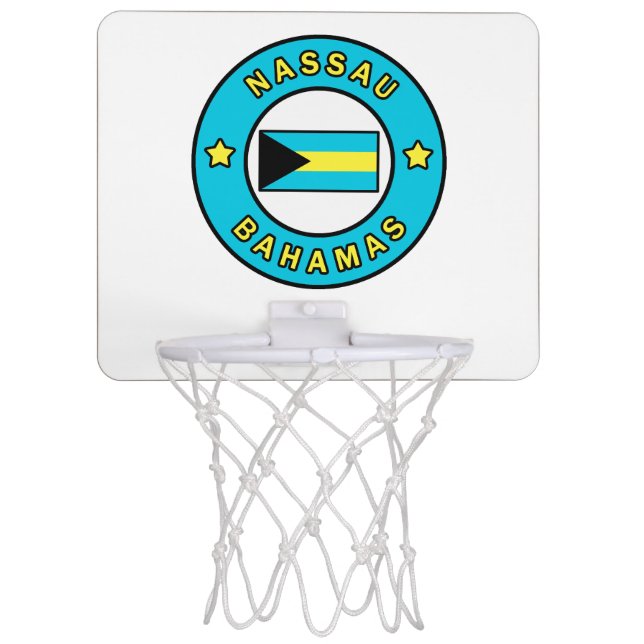 Nassau Bahamas Mini Basketball Hoop (Front)