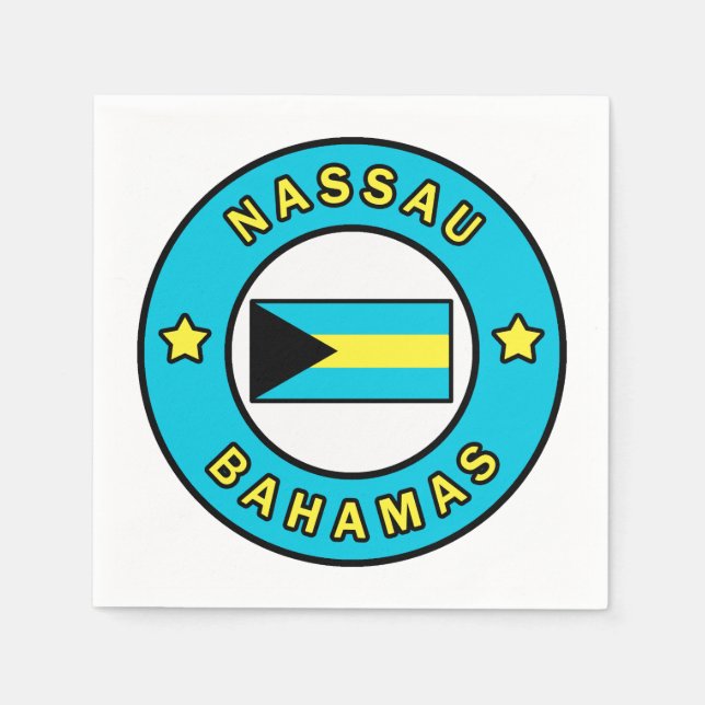 Nassau Bahamas Napkins (Front)