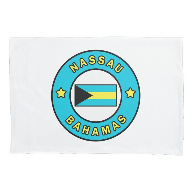 Nassau Bahamas Pillow Case (Front)