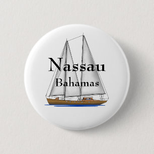 Nassau Bahamas Pinback Button