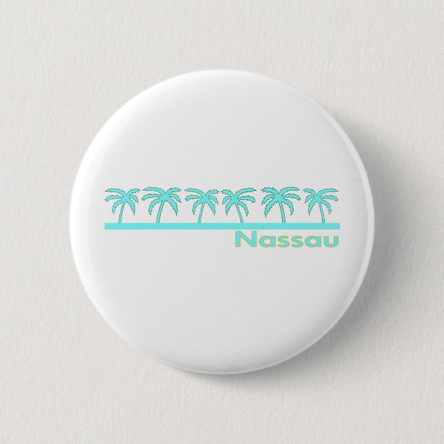 Nassau, Bahamas Pinback Button (Front)