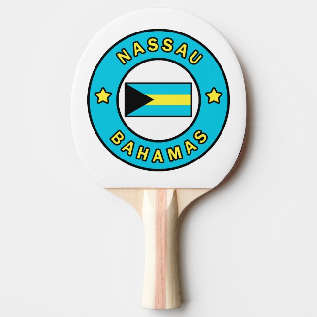 Nassau Bahamas Ping Pong Paddle (Front)
