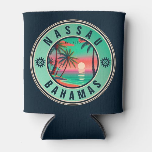 Nassau Bahamas Retro travel Souvenir 1950s Can Cooler