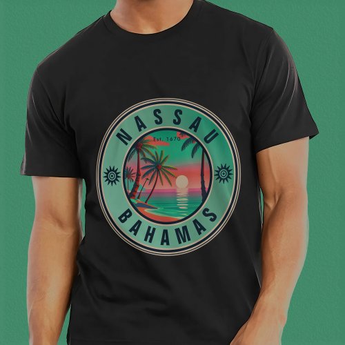 Nassau Bahamas Retro travel Souvenir 1950s T_Shirt