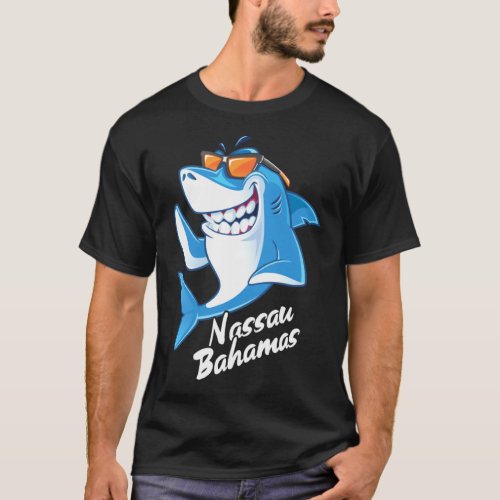 Nassau Bahamas Shark Vacation Souvenir T_Shirt