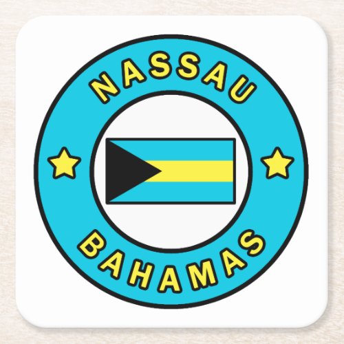 Nassau Bahamas Square Paper Coaster